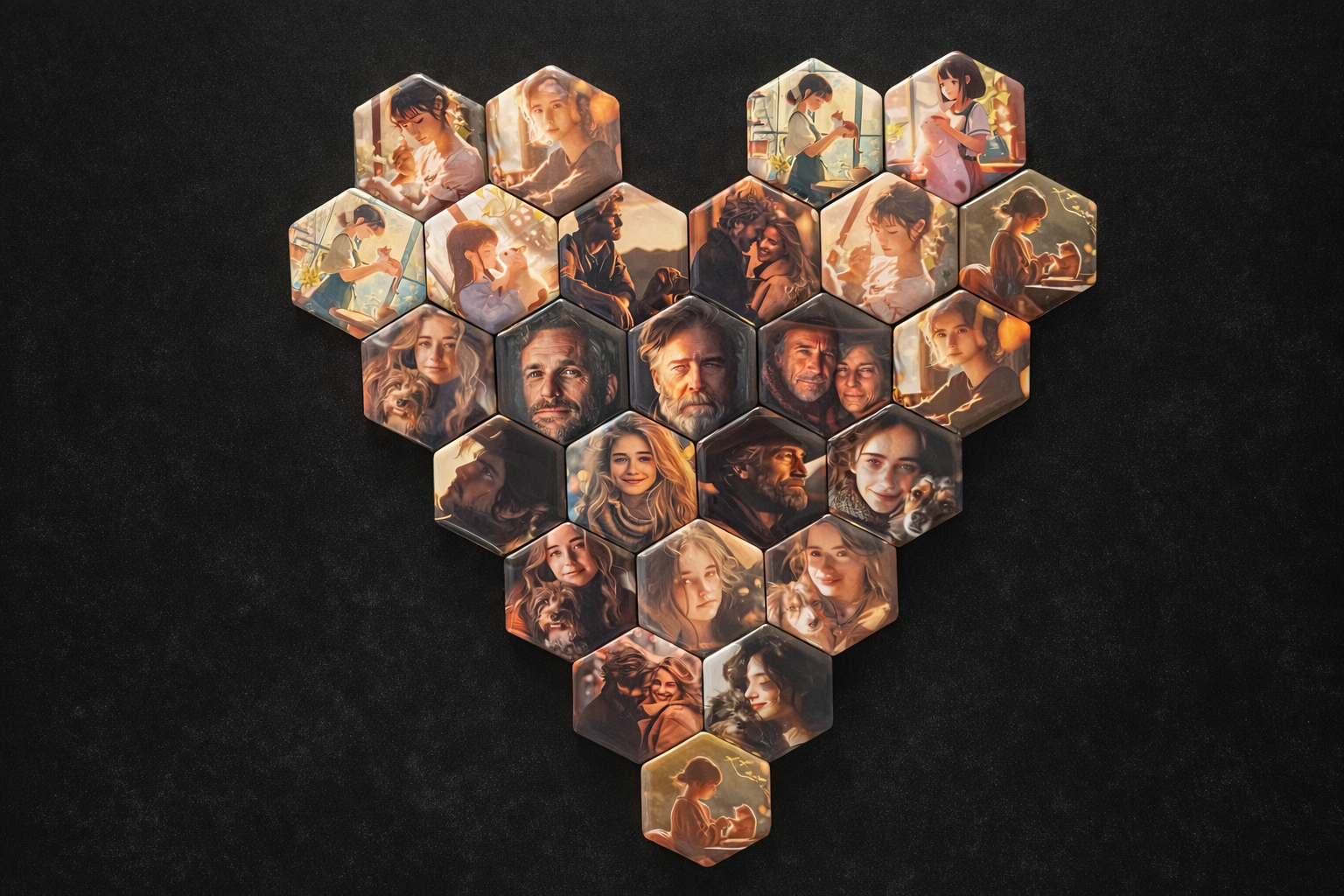 Heart Mosaic (25 pieces)